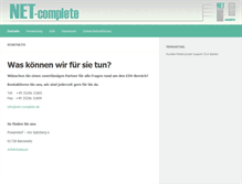 Tablet Screenshot of net-complete.de